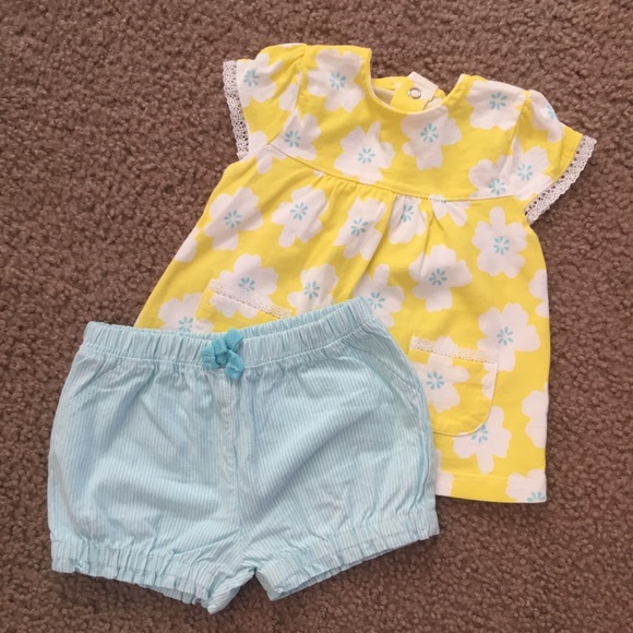 EUC 2 Carter’s Dress And Short Sets - Picture 2 of 7